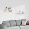 vidaXL Estantes flotantes de pared 2 uds MDF blanco 80x23,5x3,8 cm