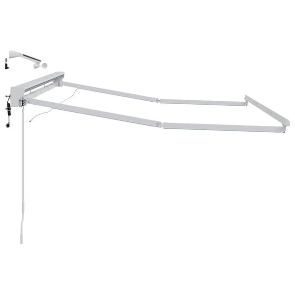 vidaXL Marco de toldo el&eacute;ctrico con LEDs 3 x 2 m Aluminio