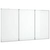 vidaXL Pizarra magn&eacute;tica plegable aluminio 120x80x1,7 cm
