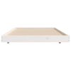 vidaXL Estructura de cama sin colch&oacute;n madera maciza blanca 90x190 cm