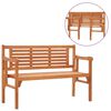 vidaXL Banco de jard&iacute;n plegable de madera maciza de eucalipto 120 cm