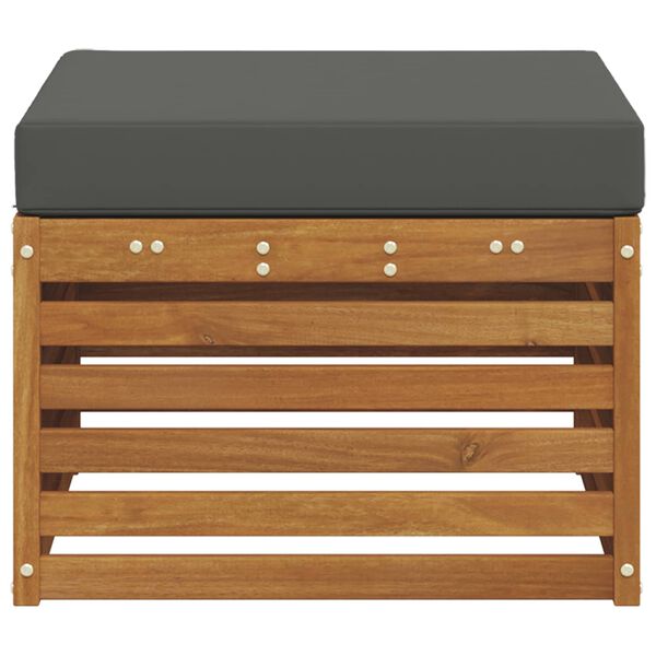 vidaXL Reposapi&eacute;s de exterior Madera de Acacia S&oacute;lida Natural