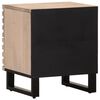 vidaXL Mesita de noche madera maciza mango blanqueado 40x34x46 cm