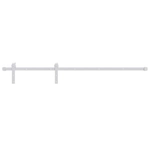 vidaXL Kit herrajes para puertas correderas de acero blanco 183 cm