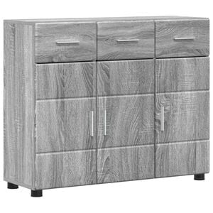 vidaXL Aparador FLORIN 88,5 x 30,5 x 73 cm Sonoma gris
