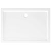 vidaXL Plato de ducha rectangular ABS blanco 70x100 cm