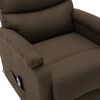 vidaXL Sill&oacute;n elevable tela marr&oacute;n