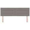 vidaXL Cabecero con cabecera Taup&eacute; 144 cm Cuero sint&eacute;tico