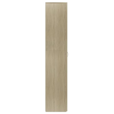 vidaXL Mueble zapatero madera contrachapada color roble 80x35,5x180 cm