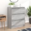 vidaXL Aparador de madera contrachapada gris Sonoma 60x35x76 cm