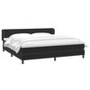 vidaXL Cama box spring con colchones terciopelo negro 180x220 cm