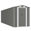 vidaXL Cobertizo de jard&iacute;n acero galvanizado gris claro 192x606x223 cm