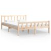 vidaXL Estructura de cama sin colch&oacute;n madera maciza 120x200 cm