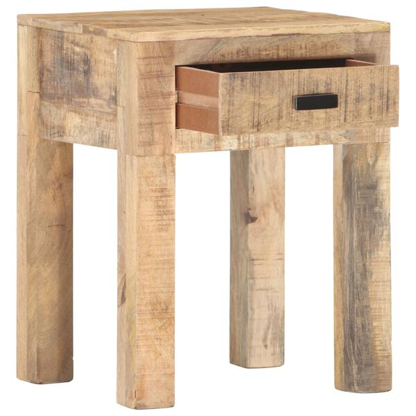 vidaXL Mesita de noche de madera maciza de mango 40x35x50 cm