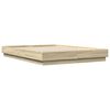 vidaXL Estructura de cama con luces LED roble Sonoma 160x200 cm