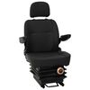 vidaXL Asiento de tractor con suspensi&oacute;n Negro 56 x 57 x 87 cm
