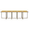 vidaXL Set comedor de jard&iacute;n 11 piezas y cojines rat&aacute;n sint&eacute;tico beige