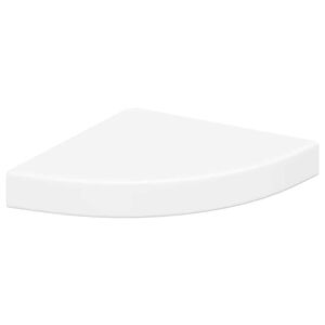vidaXL Estante flotante de esquina MDF blanco 25x25x3,8 cm