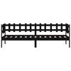 vidaXL Sof&aacute; cama sin colch&oacute;n madera maciza de pino negro 90x190 cm