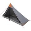 vidaXL Tienda de senderismo Gris y naranja 222 x 85 x 125 cm