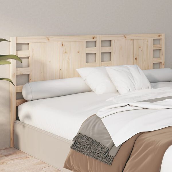 vidaXL Cabecero de cama madera maciza de pino 186x4x100 cm