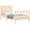 vidaXL Estructura de cama sin colchón madera maciza de pino 100x200 cm
