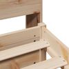 vidaXL Cama con estantería sin colchón madera maciza de pino 100x200cm