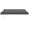 vidaXL Toldo retr&aacute;ctil autom&aacute;tico gris antracita 3x2,5 m