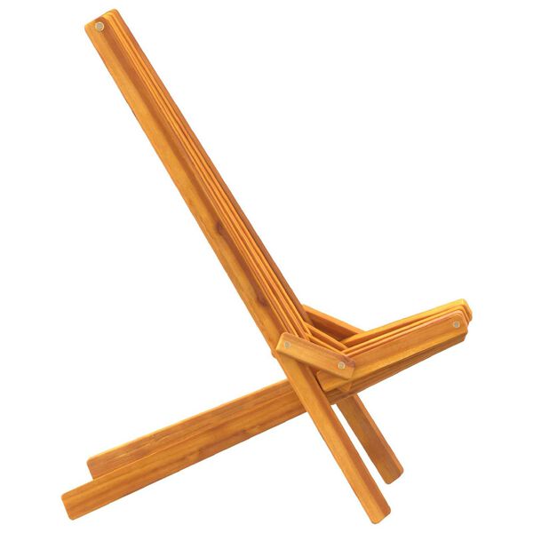 vidaXL Sillas de jardín plegables 2 pcs Marrón 56 x 69 x 84 m