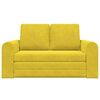 vidaXL Sof&aacute; cama 60cm Amarillo Terciopelo