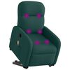 vidaXL Sill&oacute;n masaje el&eacute;ctrico reclinable elevable tela verde oscuro