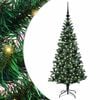 vidaXL &Aacute;rbol de Navidad Artificial Preiluminado Verde 120 cm