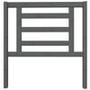 vidaXL Cabecero de cama madera maciza de pino gris 96x4x100 cm