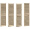 vidaXL Puerta de Armario con puerta 4 uds. Natural 140,5 x 39,5 cm