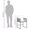 vidaXL Set comedor jard&iacute;n y cojines 13 pzas rat&aacute;n sint&eacute;tico gris claro