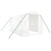vidaXL Invernadero con estructura de acero blanco 8 m&sup2; 4x2x2 m