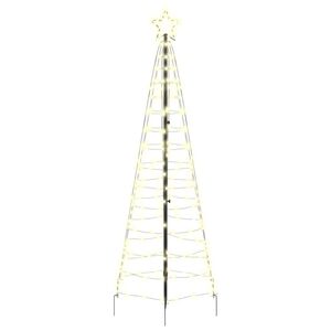 vidaXL &Aacute;rbol de Navidad LED 250 cm 390 LED Blanco C&aacute;lido Acero