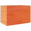 vidaXL Jardinera de madera maciza de pino marr&oacute;n cera 70x40x45,5 cm