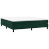 vidaXL Estructura Estructura de cama con somier terciopelo verde oscuro 160x200 cm