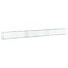 vidaXL Cesta de gaviones con cubierta hierro galvanizado 600x50x50 cm