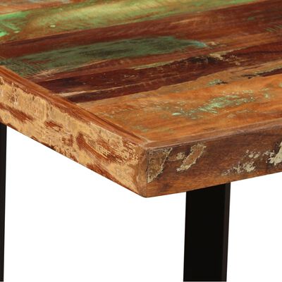 vidaXL Mesa de bar de madera maciza reciclada 120x60x107 cm