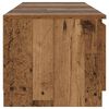 vidaXL Mueble TV luces LED madera ingenier&iacute;a envejecida 140x40x36 cm