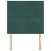 vidaXL Cabecero con cabecera Verde oscuro 100 cm Terciopelo