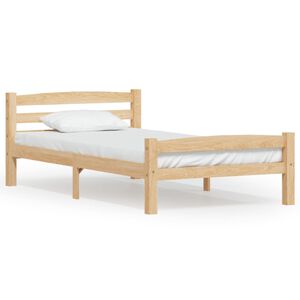vidaXL Estructura de cama sin colch&oacute;n madera maciza de pino 90x200 cm