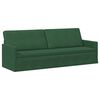 vidaXL Sof&aacute; de 3 plazas Verde Selva 220 x 81 x 82 cm Tela de Pana