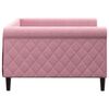 vidaXL Sof&aacute; cama terciopelo rosa 100x200 cm