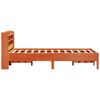vidaXL Estructura de cama sin colch&oacute;n madera maciza marr&oacute;n 120x190 cm