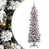 vidaXL &Aacute;rbol de Navidad artificial Blanco 210 cm PVC, Metal y Pl&aacute;stico