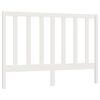 vidaXL Cabecero de cama madera maciza de pino blanco 166x4x100 cm