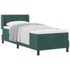 vidaXL Cama tipo Box Spring Verde oscuro 200 x 80 cm Poli&eacute;ster